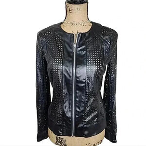 DOLCE cabo Pu Faux leather blazer jacket. Nwt size xsmall